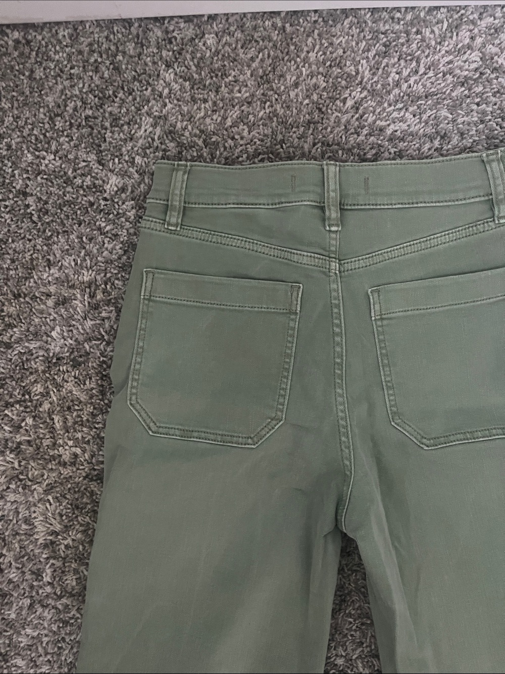 eunina Olive Green High-Rise Wide Leg Jeans - Picture 6 of 6